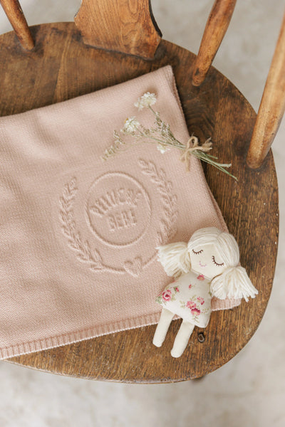 Peluche Rose Embossed Knit Blanket
