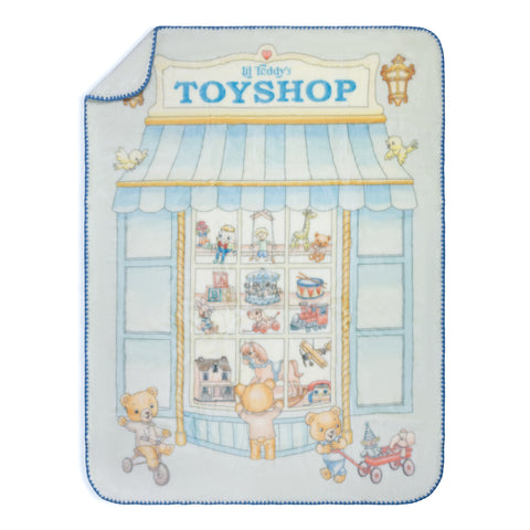 Lil Teddy's Toyshop Blueberry Biscuit Blanket