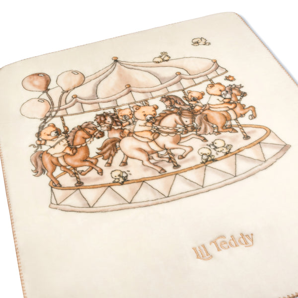 Lil Teddy’s Merry Go Snuggle Vanilla Bean Blanket