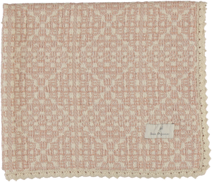 Bebe Organic Rose Pink Crochet Blanket