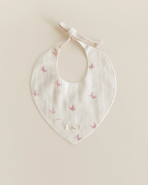 Ferne Baby Folk Bunny Drool Bib