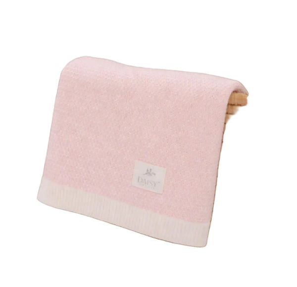 Petal Knit Blanket- Roselle