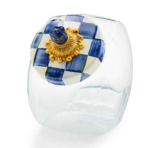 Royal Check Cookie Jar