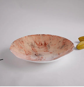 Medium Glass Peach Bowl