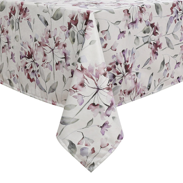 Lilac Leaf Velvet Tablecloth