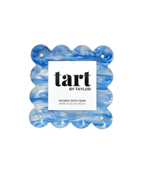 Tart by Taylor Mini Blue Marbled Acrylic Picture Frame