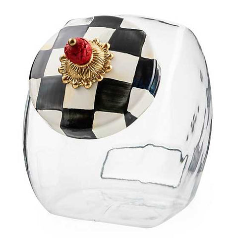 Courtly Check Cookie Jar