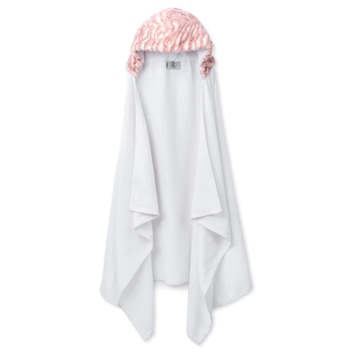 Zandino Evelyn Snowy Rose White Hooded Towel