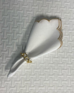 Gold Chain Link Napkin Ring