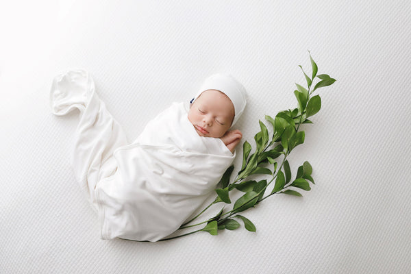 Jacqueline & Jac Natural White Swaddle Set