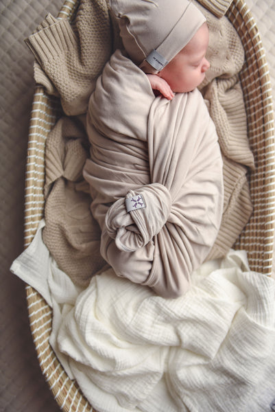 Jacqueline & Jac Sand Swaddle Set