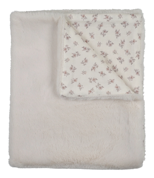 Peluche Rose Blossom Fur Blanket