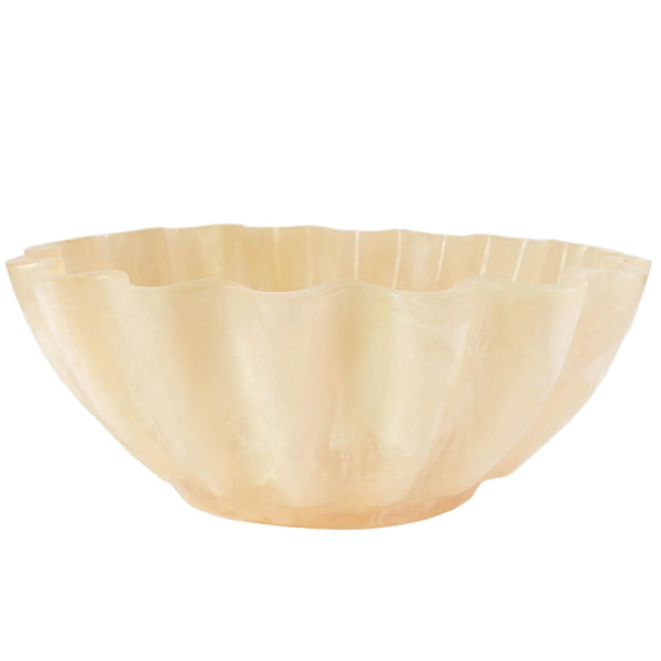 Resin Collection Scalloped Bowl