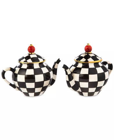 Courtly Check Teapot Salt & Pepper Shaker