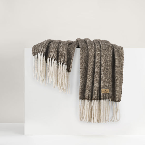 Lands Downunder Walnut Andes Wool Throw
