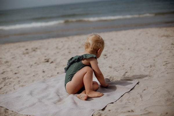 Petit Laure Sand Waffle Blanket