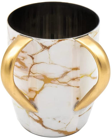 Marble Washing Cup- Gold