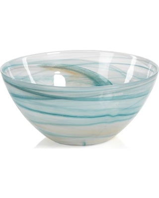 Lagoon Small Alabaster Glass Bowl