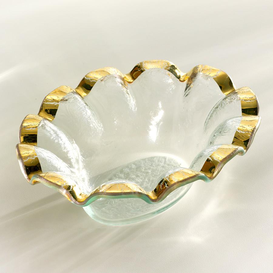 Ruffle Oval Dip Bowl