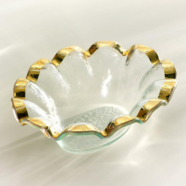 Ruffle Oval Dip Bowl