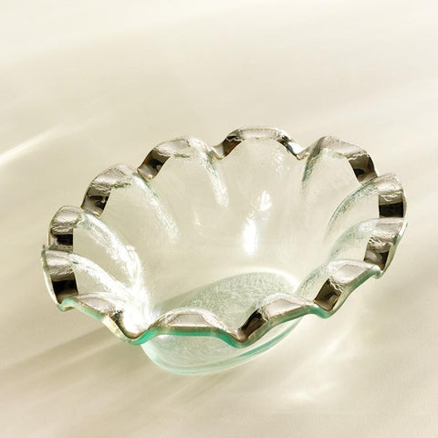 Ruffle Oval Dip Bowl
