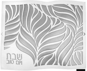 Challah Cover - White | Grey
