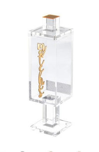 Matches Holder - Clear | Gold