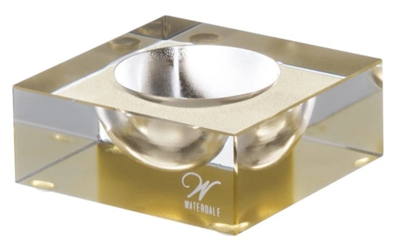 Salt Holder - Gold /Black / Clear