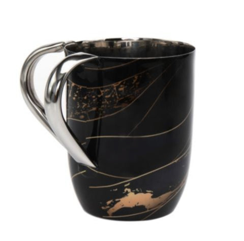 Swirl Washing Cup - Black | Gold