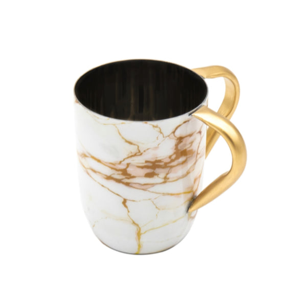 Marble Washing Cup- Gold