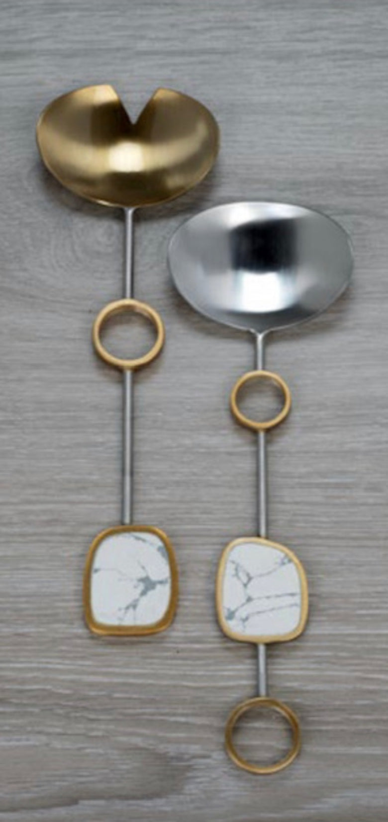 Salad Servers - Gold and Silver
