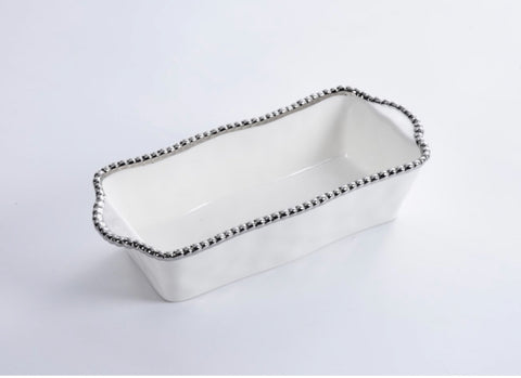 Loaf Baking Dish - White | Silver