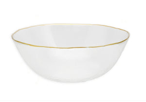 Round Salad Bowl - Gold